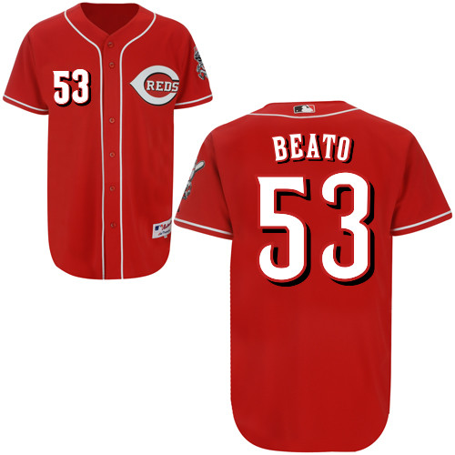 Pedro Beato #53 Youth Baseball Jersey-Cincinnati Reds Authentic Red MLB Jersey